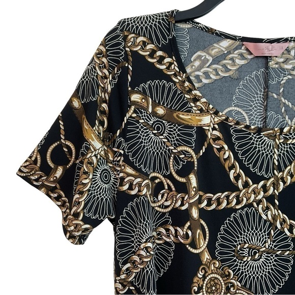 NWT SJS Gold chain dress SIZE 1X - Picture 4 of 12